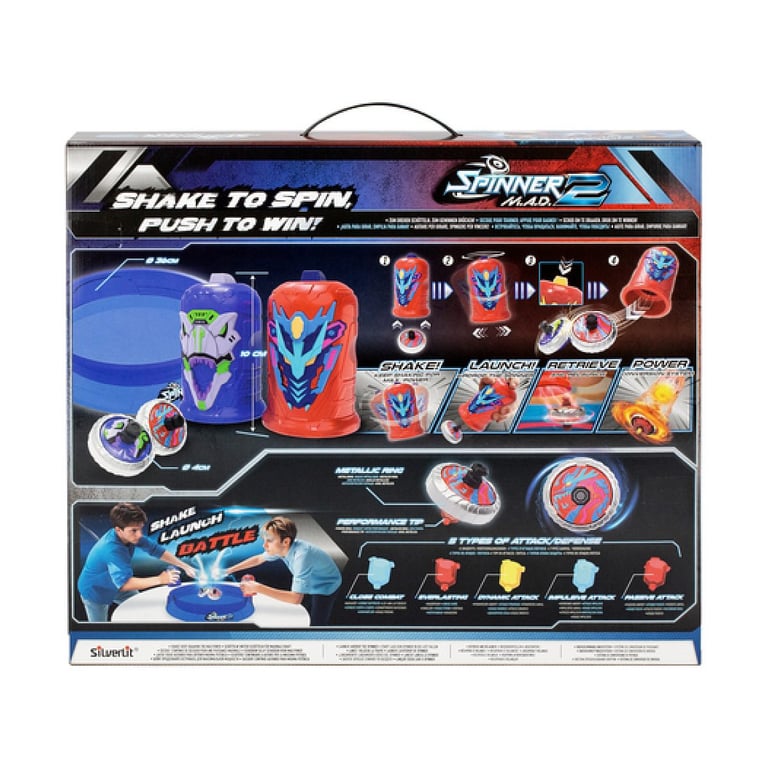 Jeu dambiance SILVERLIT SPINNER MAD 2 2 toupies 1 arène À partir de - vue 6