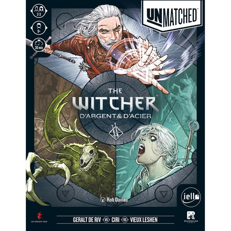 Jeu de stratégie Iello Unmatched The Witcher d' et d'Acier - vue 3