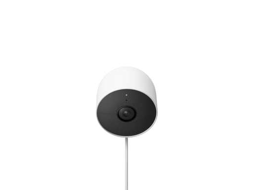 Cámara de vigilancia inalámbrica Bluetooth para interiores y exteriores Google Nest Cam Snow White