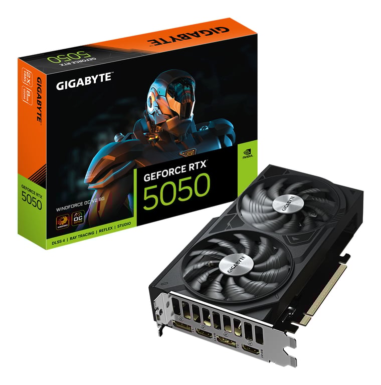 Gigabyte GV N5050WF2OCV2 8GD WindForce OC V2 8G GeForce RTX 5050 8.0 GB GDDR6 PCI Express - vue 10