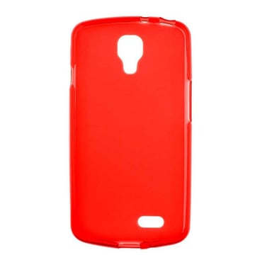 Coque silicone unie compatible Givré Rouge LG F70
