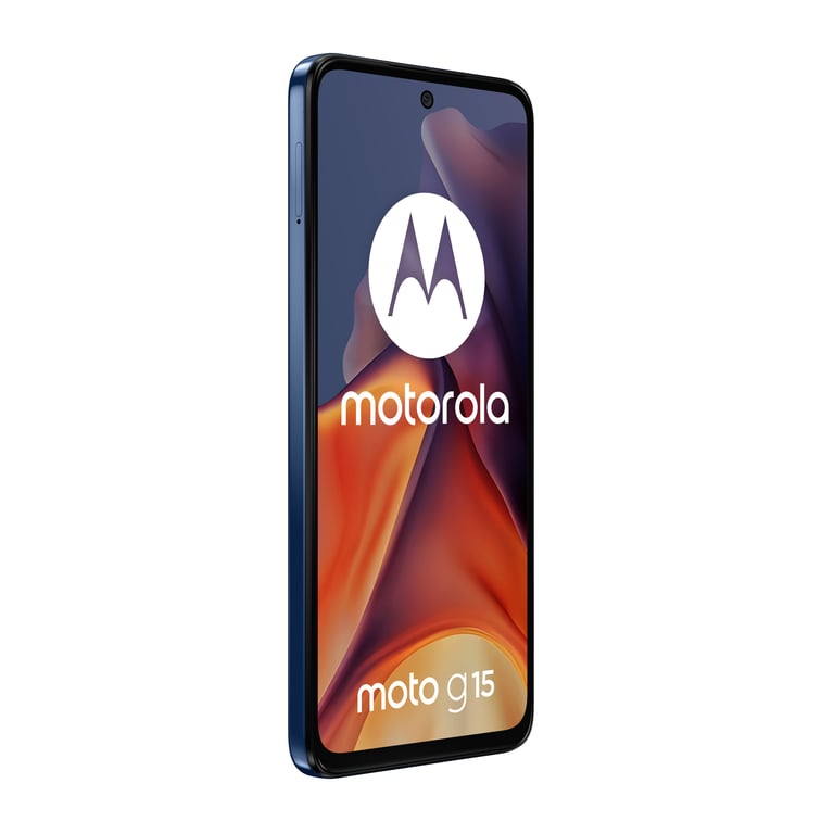 Moto G15 (4G) 4 Go, 128 Go, Bleu - Neuf