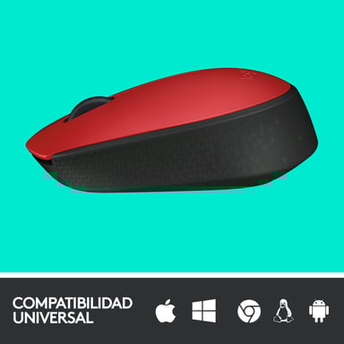 Logitech M171 Red-K Mouse ambidestro RF senza fili ottico 1000 DPI