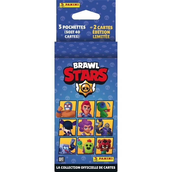 Cartes à collectionner Panini Brawl Stars Blister 5 pochettes et 2 cartes Édition Limitée - vue 2