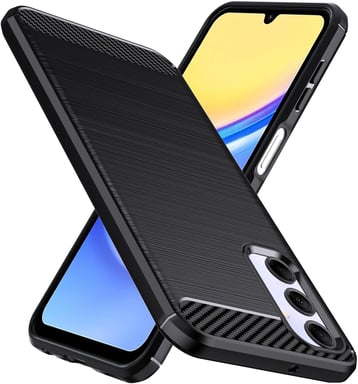 Samsung Galaxy A15 5G / A15 4G coque style carbone noir