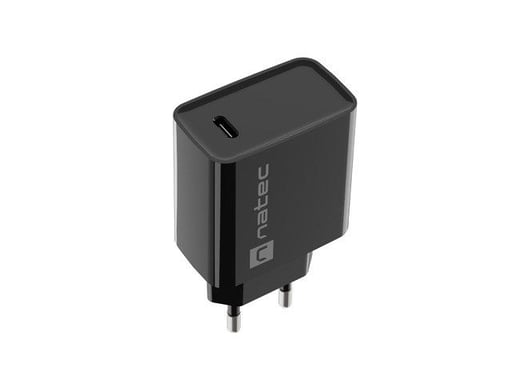 NATEC USB CHARGER RIBERA USB-C 20W PD BLACK