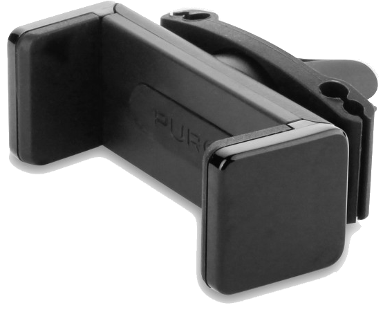 Support Voiture avec système de fixation Ajustable 6 pour Ventilation Noir Puro