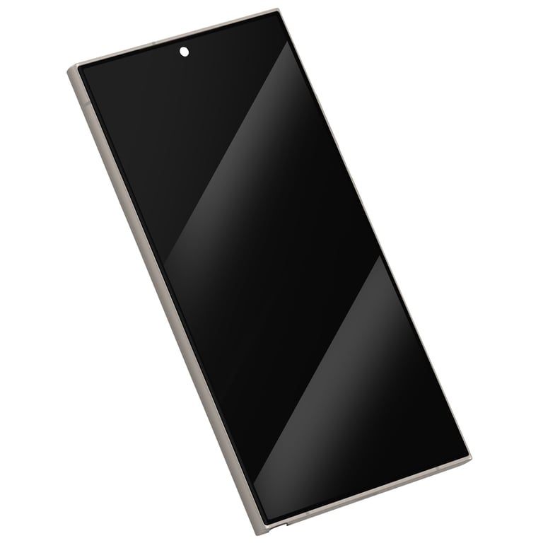 Écran Complet AMOLED pour Galaxy S24 Ultra Service Pack avec Châssis Gris - Neuf