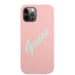 Guess Custodia rigida in silicone vintage per iPhone 12/12 Pro 6,1' Rosa