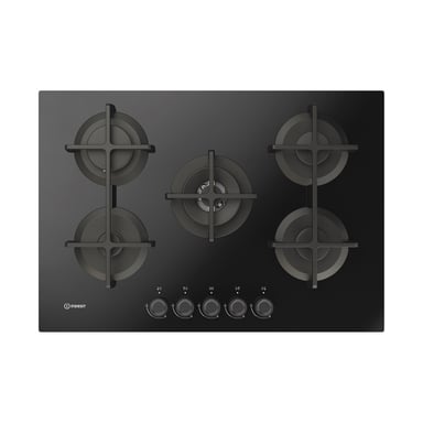 Indesit ING 72T/BK 1 Nero Integrato 75 cm Gas 5 zona(e)