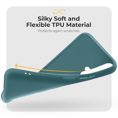 Moozy Minimalist Series Coque en silicone pour Huawei Nova 5T et Honor 20, bleu gris – Finition mate fine et souple en TPU
