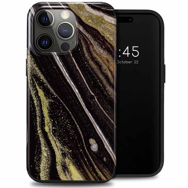 Selencia Coque arrière Vivid pour Apple iPhone 15 Pro Max - Chic Marble