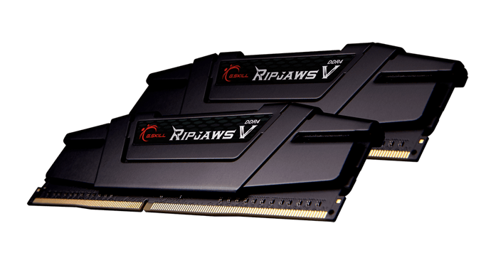 G.Skill Ripjaws V DDR4 - Kit 32 Go (2 x 16 Go) - 3600 MHz - C18 - Noir