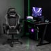 Amstrad ULTIMATE-GREY Fauteuil / Chaise de bureau Gamer coloris noir & gris - coussin lombaire & appuie tête