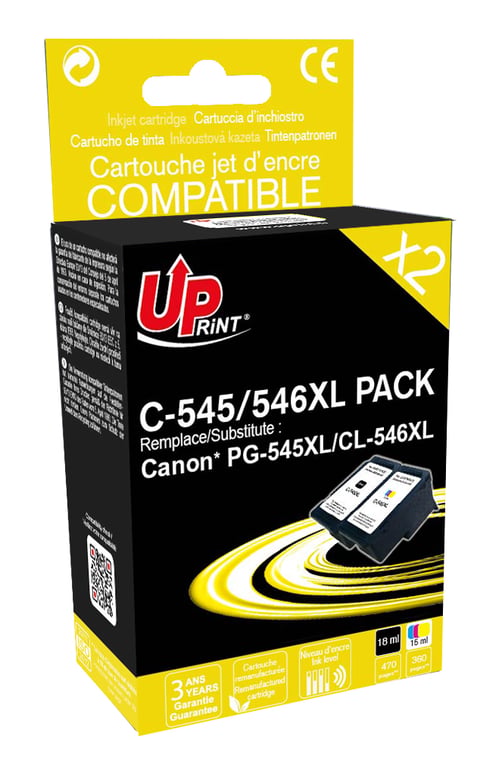 Uprint Cartouche Compatible Pg-545 Xl