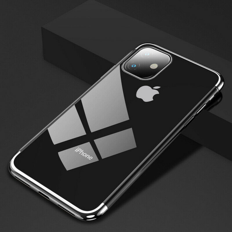 Coque Silicone Bord pour IPHONE 12 Mini Bumper Fine Transparente