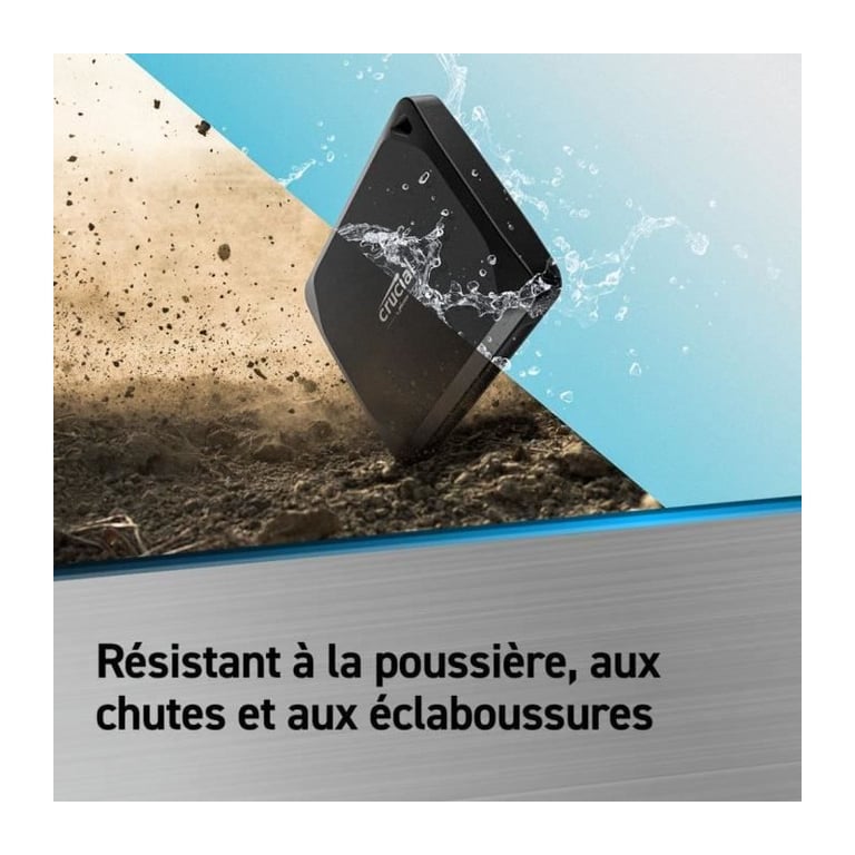 Crucial X10 Pro Portable - vue 3