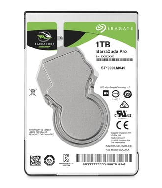 Seagate Barracuda Pro disque dur 1 To 7200 tr/min 128 Mo 2.5'' Série ATA III