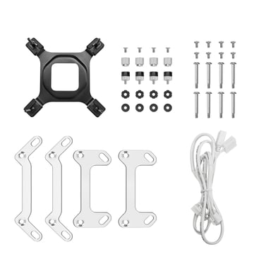 DeepCool Mystique 240 WH ARGB Procesador Sistema de refrigeración líquida todo en uno 12 cm Blanco 1 pieza(s)