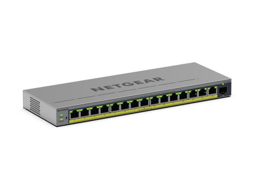 NETGEAR GS116EPP Géré L2/L3 Gigabit Ethernet (10/100/1000) Connexion Ethernet, supportant l'alimentation via ce port (PoE) Gris - Neuf