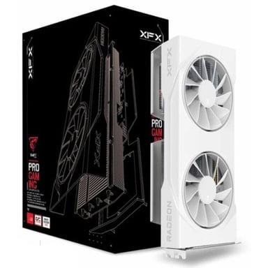 XFX RX-96TSW8GWQ scheda video AMD Radeon RX 9060 XT 8 GB GDDR6 (XFX VGA 8GB RADEON RX9060XT SWIFT DF OC WHITE Gaming 2xDP/1xHDMI Swift Radeon RX 9060XT OC WHITE Gaming Edition 8GB)