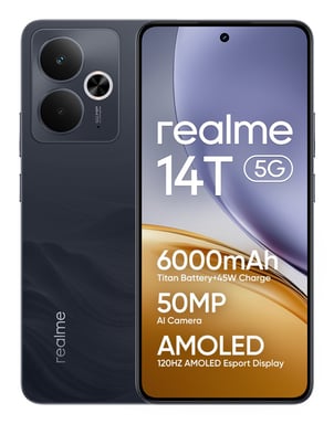 Realme 14T 8+256GB DS 5G obsidian black OEM