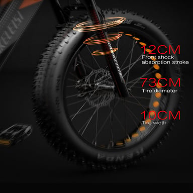 VTT électrique Lankeleisi RV800 Plus 750 W, batterie 48 V 20 Ah
