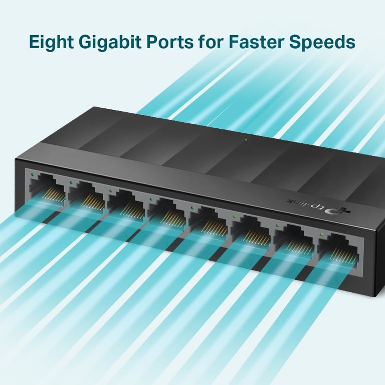 TP Link LS1008G commutateur réseau Non géré Gigabit Ethernet 101001000 Neuf - vue 4