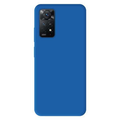 Coque silicone unie Mat Bleu compatible Xiaomi Redmi Note 11 Pro