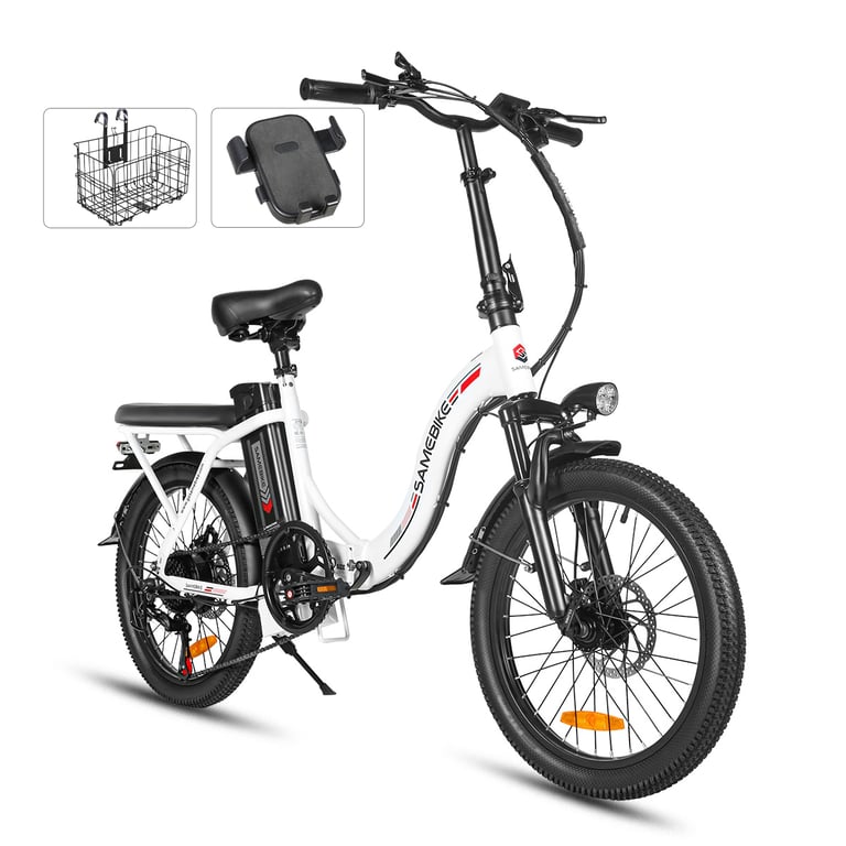 Vélo électrique pliable SAMEBIKE CY20 vélo électrique de banlieue 20'' pour adultes moteur batterie 36 V 12 Ah Neuf - vue 7