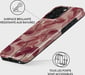 Burga Funda para iPhone 15 Pro Max Tough A prueba de golpes modelo Tender Kiss Rojo