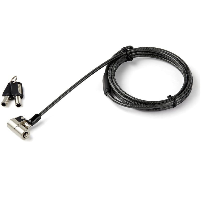 StarTech.com Câble de verrouillage à clé de 2 m pour ordinateur portable - K-Slot, Nano, Wedge Slot - Neuf
