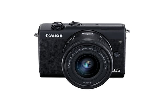 Canon EOS M200 + EF-M 15-45mm f/3.5-6.3 IS STM MILC 24,1 MP CMOS 6000 x 4000 Pixeles Negro