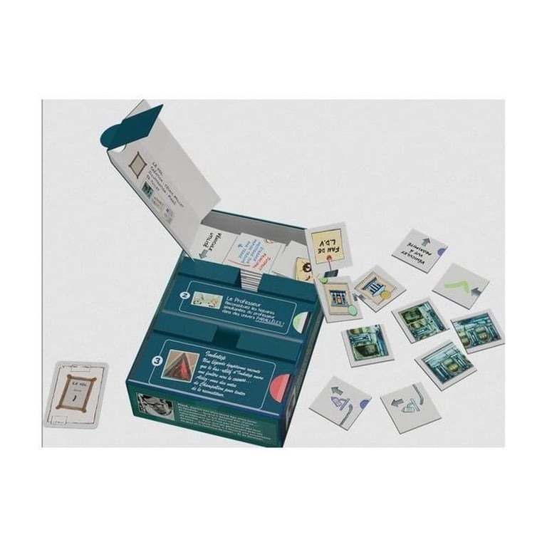 Jeu de puzzle coopératif Asmodee Behind 3 plateaux, 180 tuiles double-face (54-70) Français Vert et bleu - Neuf