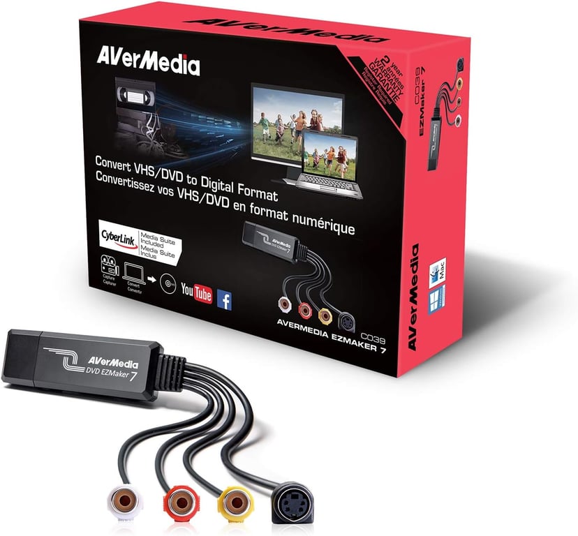 AVerMedia DVD EZMaker 7 carte d'acquisition vidéo USB 2.0 Neuf - vue 3