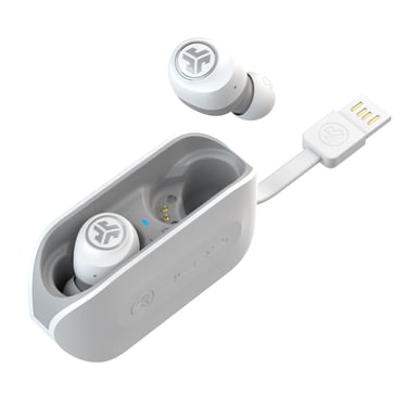 JLab IEUEBGOAIRRWHTGRY82 Cuffie wireless Musica Cuffie USB Type-A Bluetooth Bianco