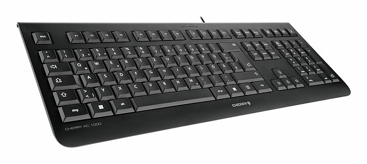 CHERRY KC 1000 clavier maison/bureau USB QWERTY Portuguais Noir - Neuf