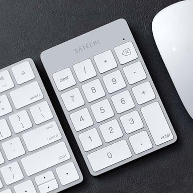 Satechi ALUMINUM RECHARGEABLE BT KEYPAD SILV. GR Numérique Bluetooth Argent