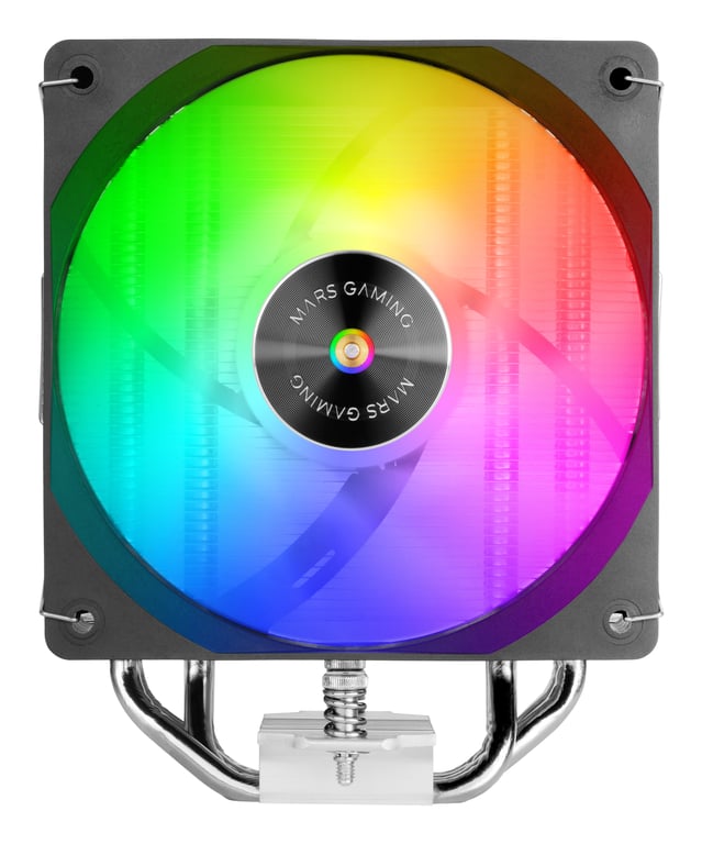 Mars Gaming Mcpu x4argb Disipador Cpu Tdp 4x Heatpipes Hct Ventilador Pwm Argb 120mm - vue 4