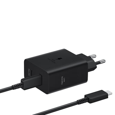 Samsung EP-T5020 Ordinateur portable, Smartphone, Tablette Noir Secteur Charge rapide Intérieure