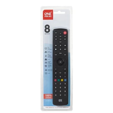 ONE FOR ALL URC1280 Télécommande universelle 8 appareils - Noir
