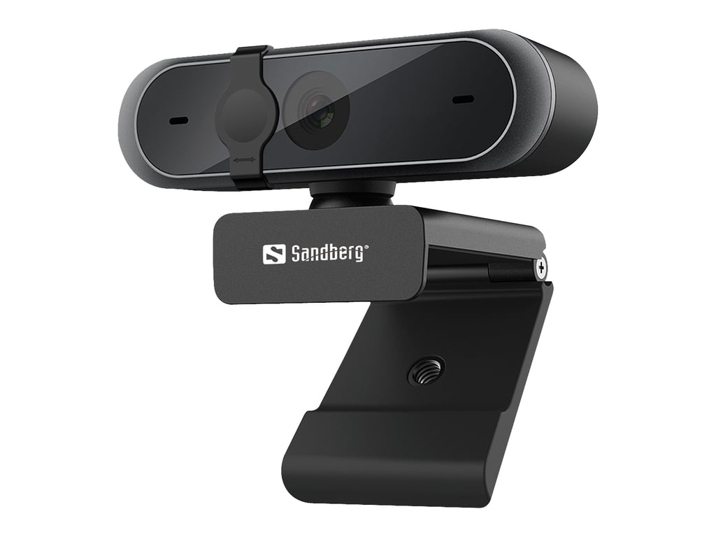 Webcam Sandberg USB Pro 133-95 – Full HD 1080P avec Couvercle d'Objectif
