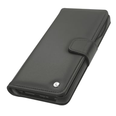 Funda de piel Samsung Galaxy S10E - Solapa billetera - Negro - Piel lisa