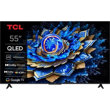 55T69C - TV QLED 55 (140 cm) - 4K UHD 3840x2160 - HDR10+ - Android TV  - 3xHDMI 2.1 - WiFi