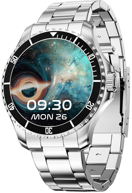 NASA Montre Connectée Homme; Smartwatch; Sport; IP67; Santé; Images de l'univers; Android - iOS; Mod