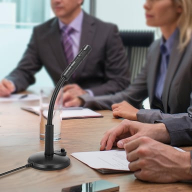 Microfono da scrivania USB con suono omnidirezionale e riduzione del rumore