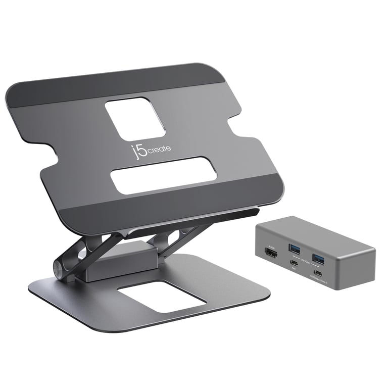 j5create JTS327 N Support pour Ordinateur Angle avec Dock 4K Neuf