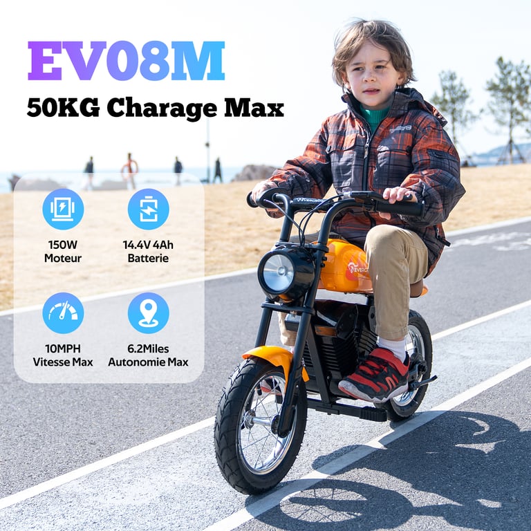 Moto Électrique pour Enfants âge de 3 EVERCROSS TECH Neuf - vue 6