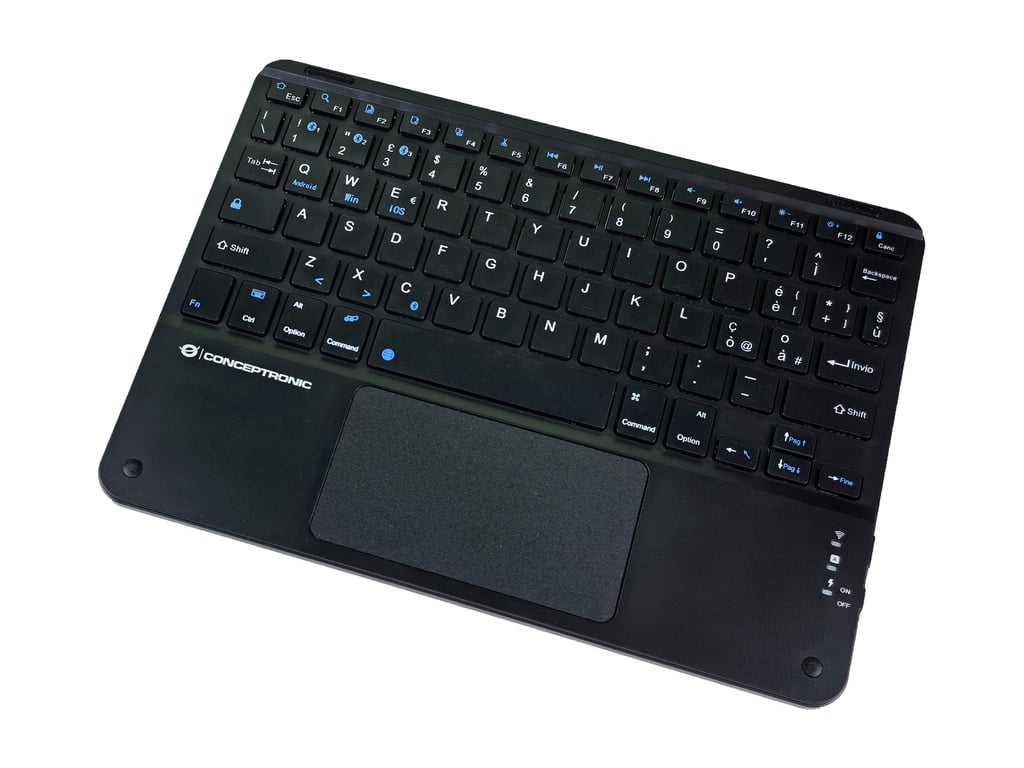 Conceptronic TOBIN01BIT clavier Universel Bluetooth QWERTY Italien Neuf - vue 3