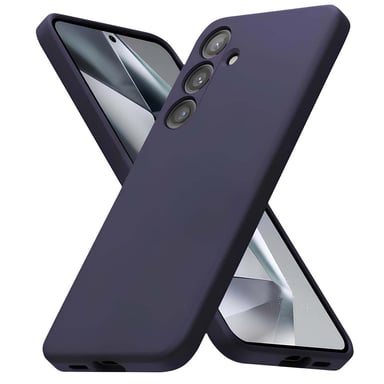 Crong Funda para Samsung Galaxy S24 de silicona suave a prueba de golpes Violeta